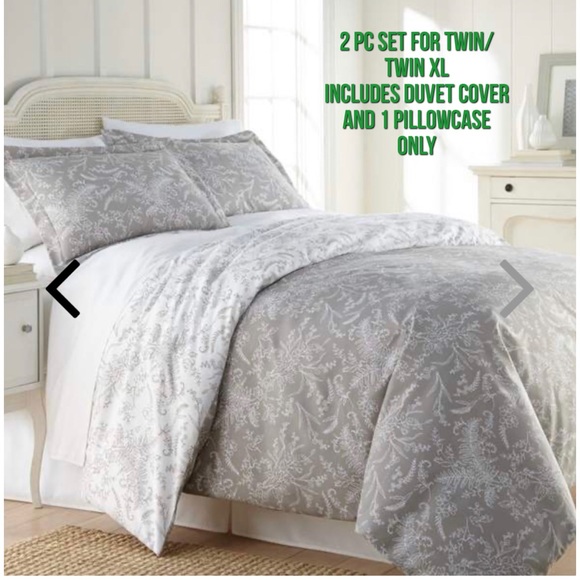 SouthShore Fine Linens Other - Southshore Winter Brush Print 2pc Duvet Cover Set
